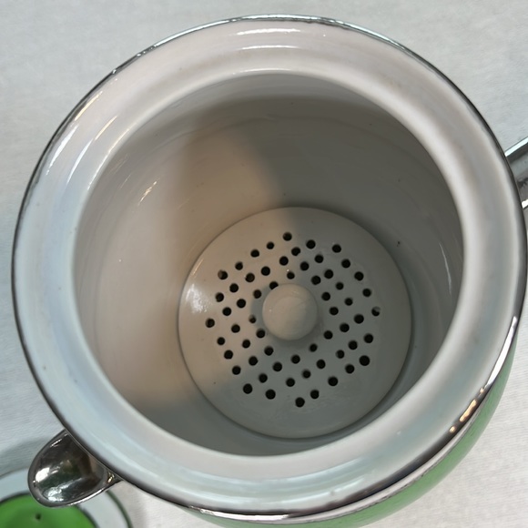 Vintage Double Teapot Made in Japan Art Deco Pottery Tea Coffee Herbs Retro EXC - Picture 8 of 17